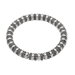 Fope Flex'it Solo 18ct White Gold 3.05ct Black Diamond Bracelet, 629B/BBR2.