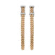 Fope Flexit Essentials 18ct Rose Gold Diamond Medium Mesh Chain Earrings OR04/BBR