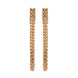 Fope Flexit Essentials 18ct Rose Gold Medium Mesh Chain Earrings OR04