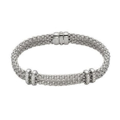 Fope Maori 18ct White Gold 0.18ct Diamond Bracelet, 862B/BBR.