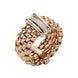 Fope Panorama 18ct Rose Gold 0.08ct Diamond Rondelle Ring, AN587 BBR.