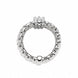 Fope Panorama 18ct White Gold 0.23ct Diamond Rondelle Ring, AN587 PAVE.