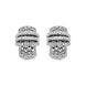 Fope Panorama 18ct White Gold 0.46ct Diamond Rondelle Small Hoop Earrings, OR587/PAVE.