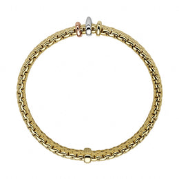 Fope Panorama 18ct Yellow Gold Mixed Rondelle Bracelet, 587BM.