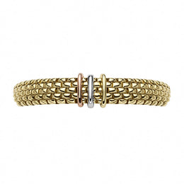Fope Panorama 18ct Yellow Gold Mixed Rondelle Bracelet, 587BM.