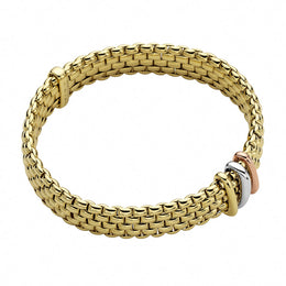 Fope Panorama 18ct Yellow Gold Mixed Rondelle Bracelet, 587BM.