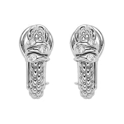 Fope Prima 18ct White Gold 0.08ct Diamond Earrings, OR746/BBR.