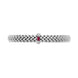 Fope Vendome 18ct White Gold Ruby Diamond Bracelet, 583B/BRUB
