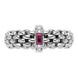 Fope Vendome 18ct White Gold Ruby Diamond Ring AN583/BRUB.