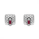 Fope Vendome 18ct White Gold Ruby Stud Earrings OR583/BRUB