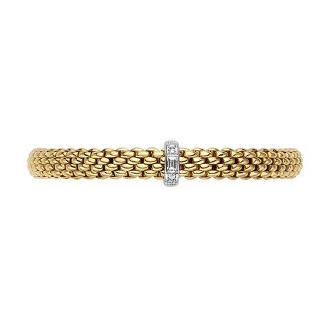 Fope Vendome 18ct Yellow Gold 0.24ct Diamond Bracelet, 583B/BBR.