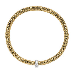 Fope Vendome 18ct Yellow Gold 0.35ct Diamond Bracelet, 584B/BBR