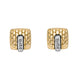 Fope Vendome 18ct Yellow White Gold Diamond Stud Earrings OR584/BBR