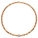 Fope Eka 18ct Rose Gold 0.21ct Diamond Necklace, 604C/BBR.