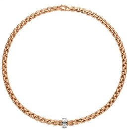 Fope Eka 18ct Rose Gold Necklace, 604C.