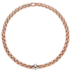 Fope Eka 18ct Rose Gold Necklace, 607C.
