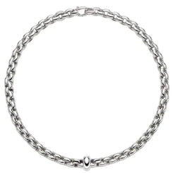 Fope Eka 18ct White Gold Necklace, 607C.