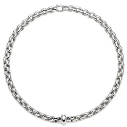Fope Eka 18ct White Gold Necklace, 607C.