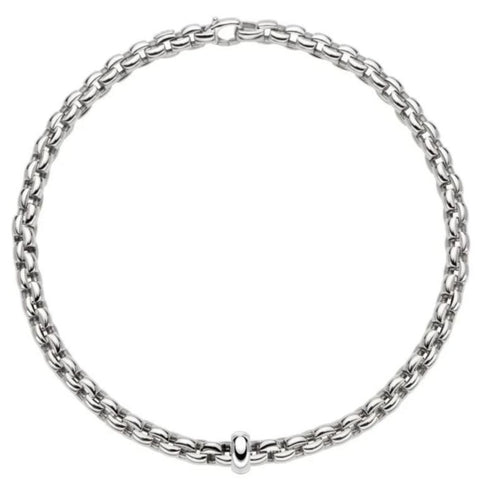 Fope Eka 18ct White Gold Necklace, 607C.