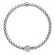 Fope Eka Tiny 18ct White Gold 0.22ct Diamond Bracelet, 736B/PAVE.