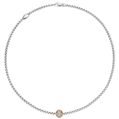Fope Eka Tiny 18ct White Gold 0.25ct Diamond Necklace, 738C/BBR.