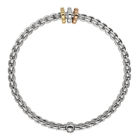 Fope Eka Tiny 18ct White Gold Bracelet, 739B.