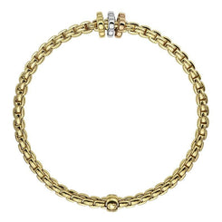 Fope Eka Tiny 18ct Yellow Gold Bracelet, 739B.