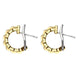 Fope Eka Tiny 18ct Yellow Gold Hoop Earrings OR730
