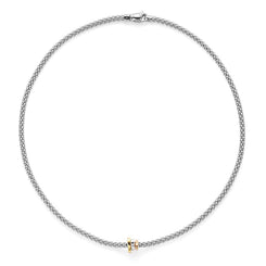 Fope Flex'It Prima 18ct White Gold 43cm Necklace. 744C. 