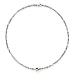 Fope Flex'It Prima 18ct White Gold 43cm Necklace. 744C. 