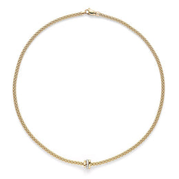 Fope Flex'It Prima 18ct Yellow Gold Diamond 80cm Necklace. 744C BBR. 