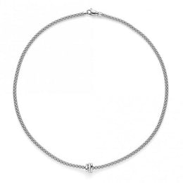 Fope Prima 18ct White Gold Diamond 43cm Necklace, 744C BBR