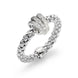 Fope Flex'it Prima 18ct White Gold 0.31ct Diamond Ring, AN744/PAVE.