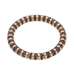 Fope Flex'it Solo 18ct Rose Gold 3.05ct Black Diamond Bracelet, 629B/BBR2.