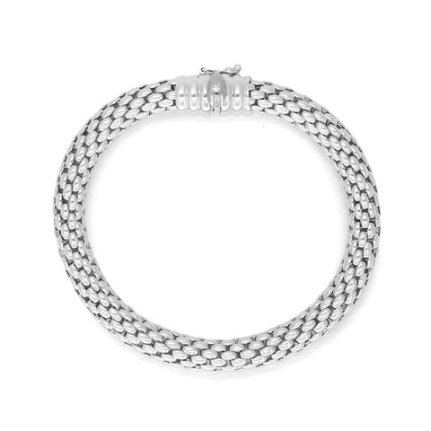 Fope Love Nest 18ct White Gold Bracelet. 450B.