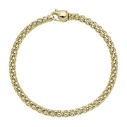 Fope Unica 18ct Yellow Gold Weave Bracelet, 610B.