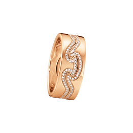 Georg Jensen Fusion 18ct Rose Gold Diamond Two Piece Ring