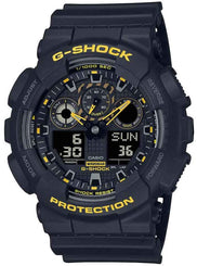 G-Shock Watch Black Caution Yellow Mens GA-100CY-1AER