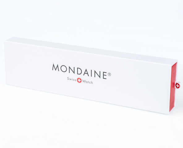 Mondaine Watch Classic Vegan Pure Grape Leather