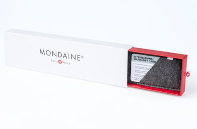 Mondaine Neo 41mm Black Vegan Grape Leather Watch