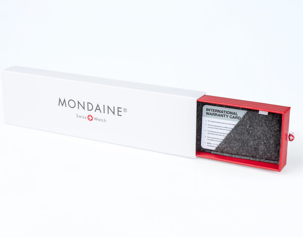 Mondaine Watch Classic Vegan Grape Leather