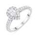 Platinum GIA Certified FVS2 0.75ct Diamond Pear Cut Cluster Ring
