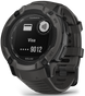 Garmin smartwatch displaying Visa card information on a white background
