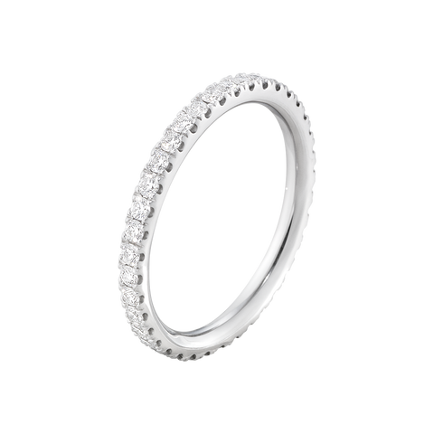 Georg Jensen Aurora 18ct White Gold 0.46ct Diamond Eternity Ring 20000370