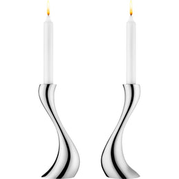Georg Jensen Cobra Stainless Steel Medium Candlestick. 3586579.