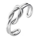 Georg Jensen Double Love Knot Sterling Silver Bangle, 10003032.