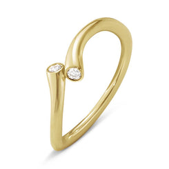 Georg Jensen Magic 18ct Yellow Gold Diamond Ring