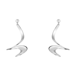 Georg Jensen Mobius Sterling Silver Drop Earrings, 10009341.