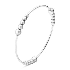 Georg Jensen Moonlight Grapes Sterling Silver Beaded Bangle 20000095