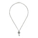 Gucci Double G With Key Aged Sterling Silver Necklace YBB627757001